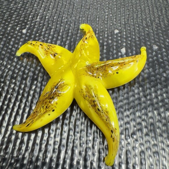 Venetian Art Glass Hand Blown Starfish Hand Made Italian Glass Delicate Figure - Picture 12 of 12